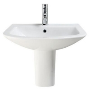 Wickes Inca Basin with Semi Pedestal 550mm £125.00