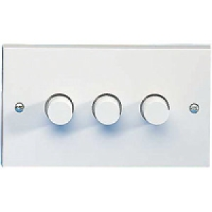 Push Dimmer 3 Gang 2 Way 250W £16.99