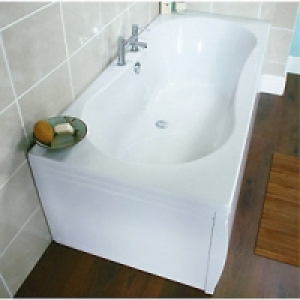 Wickes Orani Turbo Spa Bath White 1800mm
