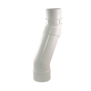 Wickes White Roundline Downpipe Adjustable Offset Bend £5.99