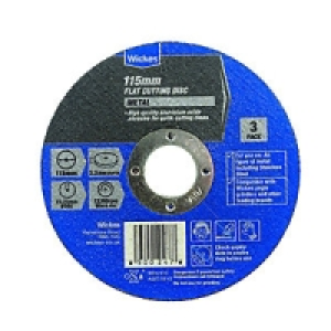 Wickes Metal Flat Cutting Disc 115mm Pack 3 £9.99