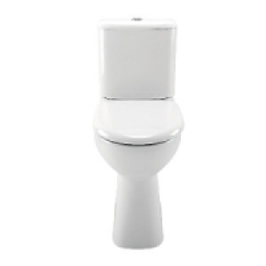 Wickes Fiji Elevation Toilet Pan, Cistern with Toilet Seat