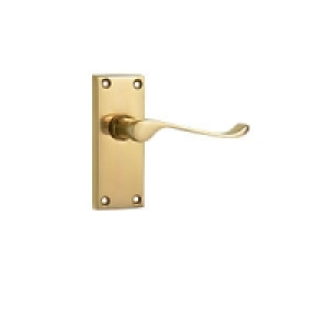 Wickes Paris Victorian Scroll Latch Handle Set Polished Bras