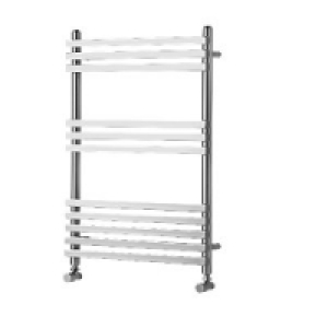 Wickes Invent Square Tube Vertical Chrome 1186x500mm Radiato