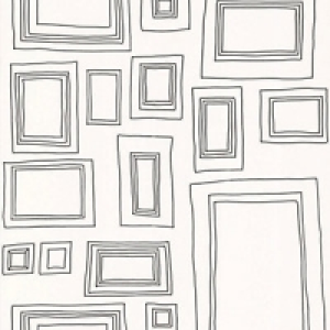 Graham & Brown Frames Decorative Wallpaper White