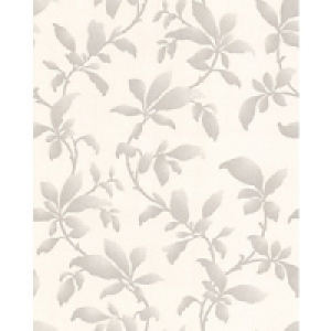 Graham & Brown Premier Sarra Decorative Wallpaper Silver 10m