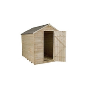 Wickes Overlap Pressure Treated Apex Shed No Windows 8x6