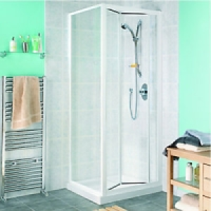 Wickes Bi-Fold Shower Enclosure Door White Frame 760mm £184.85