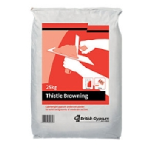 British Gypsum Thistle Browning Plaster 25kg