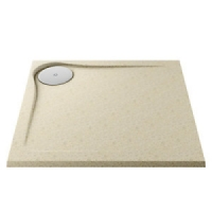 Wickes 25mm Cast Stone Resin Ultra Low Profile Square Shower