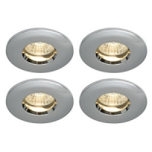 Storm Bathroom Downlight Fixed Chrome 4 Pack