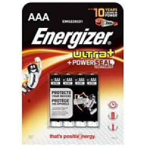 Energizer Ultra Plus Batteries AAA 4 Pack