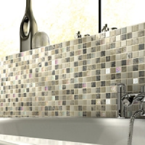 Wickes Emperador Brown & Cream Tumbled Glass & Stone Mix Mos £49.95
