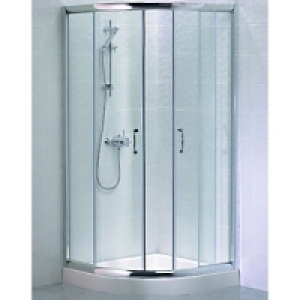 Wickes Quadrant Shower Enclosure Chrome Frame 900mm