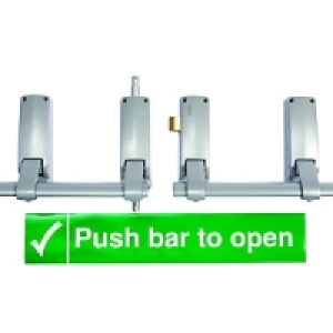 Briton 377SE Panic Bolt Silver Double Left Hand £102.99