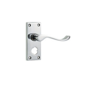 Wickes Monaco Victorian Scroll Privacy Handle Chrome Finish &pound;15.43