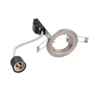Wickes Fixed Downlight Brushed Chrome 10 Pack