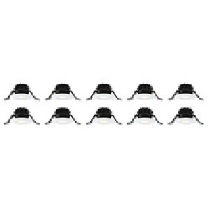Wickes  Shield LED 400 Integrated LED Downlight Fixed White 10 Pack