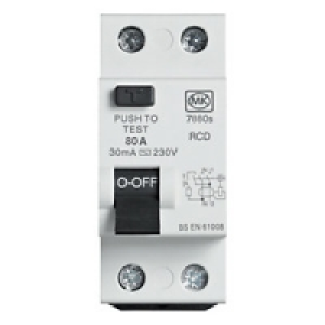 MK RCD 80A 30MA 6KA Two Module DP