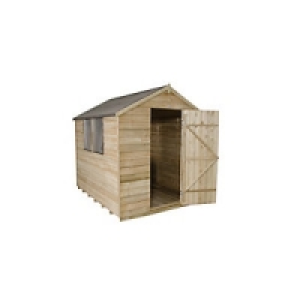 Wickes Overlap Pressure Treated Apex Shed 6x8