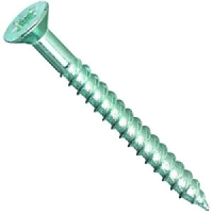 Wickes Twin Thread Screws No.10x 63mm Pack 100