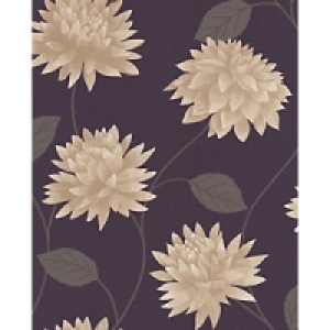 Superfresco Easy Romance Decorative Wallpaper Plum 10m