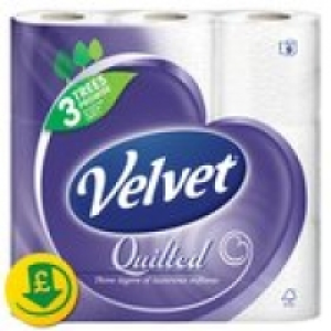 Quilted Velvet Pure White Toilet Tissue &pound;4.00
