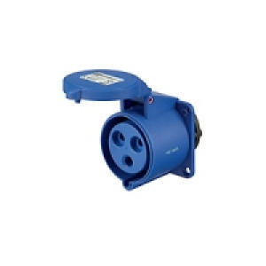 MK IP44 Industrial Socket 250V 32A K9433BLU