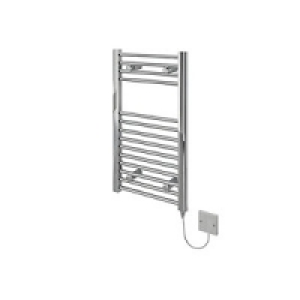 Kudox Electric Towel Radiator 400 x 700mm Flat Chrome