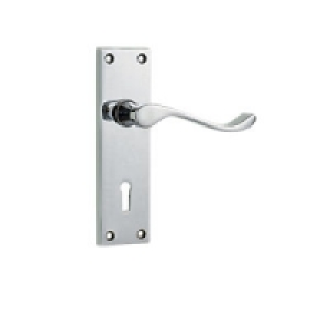 Wickes Monaco Victorian Scroll Lock Handle Chrome Finish £13.06
