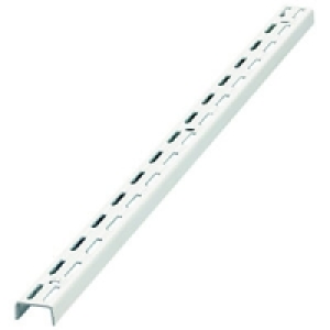 Wickes Twin Slot Upright Bracket White 450mm