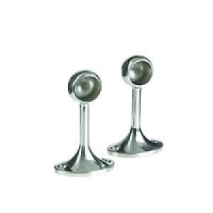Wickes Decorative End Rail Bracket Nickel 19mm 2 Pack £5.79