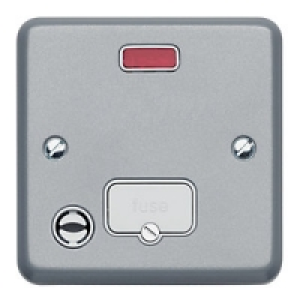 MK Metalclad 13A Connection Unit Flex Outlet + Neon