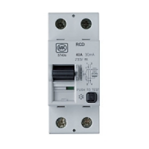 MK RCD DP Two Module 40A 30MA Trip