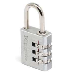 Master Lock 7630EURD 3 Digit Resettable Aluminium Padlock 30