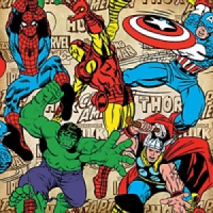 Marvel Superheroes Decorative Wallpaper Multi