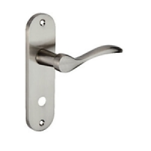 Wickes Elda Bathroom Handle Satin Nickel Finish