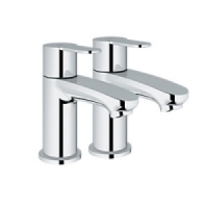 Grohe Wave Cosmo Pillar Taps Chrome £76.49