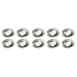 Classic Tilted Downlight Satin Nickel 10 Pack
