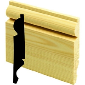 Wickes Dual Purpose Pine Torus/Ogee Skirting 19x167x3600mm £15.19