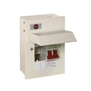 Wylex 2 Way Metal Consumer Unit with 63A Main Switch GB6:WKN