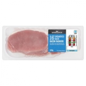 16 Unsmoked Back Bacon Rashers £3.70