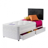 Homebase  Layezee Essentials Calm Microquilt Single 2 Drw Divan Bed.