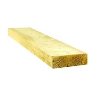 Wickes Treated Kiln Dried C16 Regularised 45x145x3000mm Sing