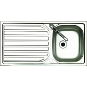 Wickes Single Bowl Reversible Kitchen Sink Tap Pack Stainles £87.50