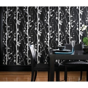 Superfresco Textured Solitude Decorative Wallpaper Silver/Bl