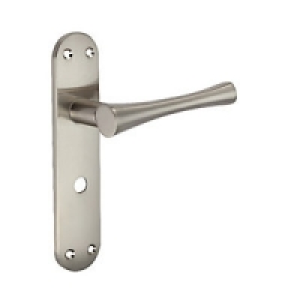 Wickes Bella Bathroom Handle Satin Nickel Finish £18.40