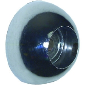 Wickes Wardrobe Rail Covered Socket Chrome 25mm 2 Pack £6.68