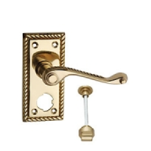 Wickes Cheshire Georgian Scroll Privacy Handle Polished Bras £14.25