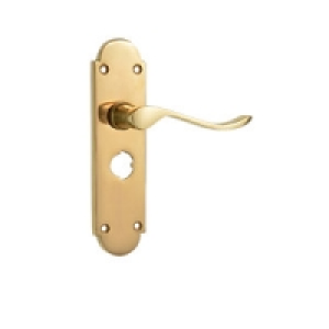 Wickes Prague Victorian Shaped Privacy Handle Polished Brass £17.58